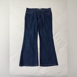 Levis 518 Jeans Womens 15‎ Short Blue Super Low Bootcut Dark Wash Denim